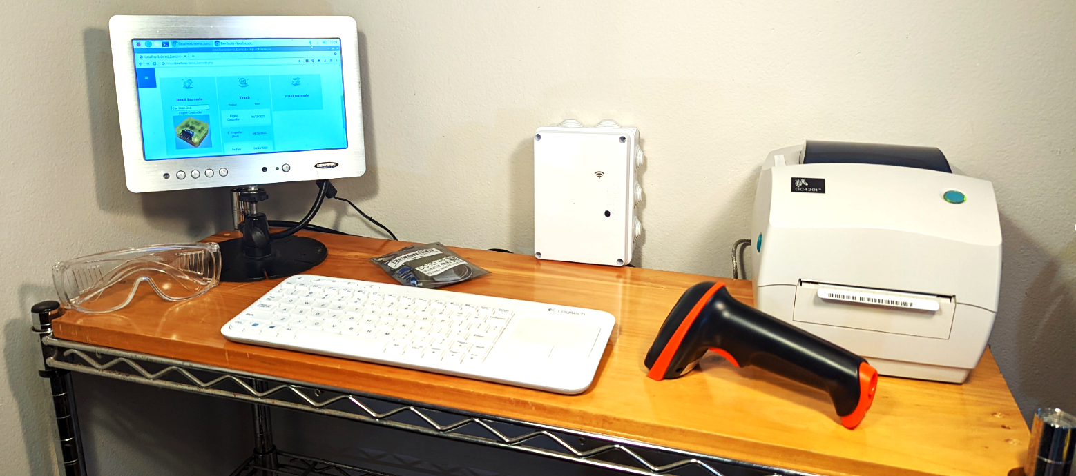 SmartRack installed as a cabinet workstation